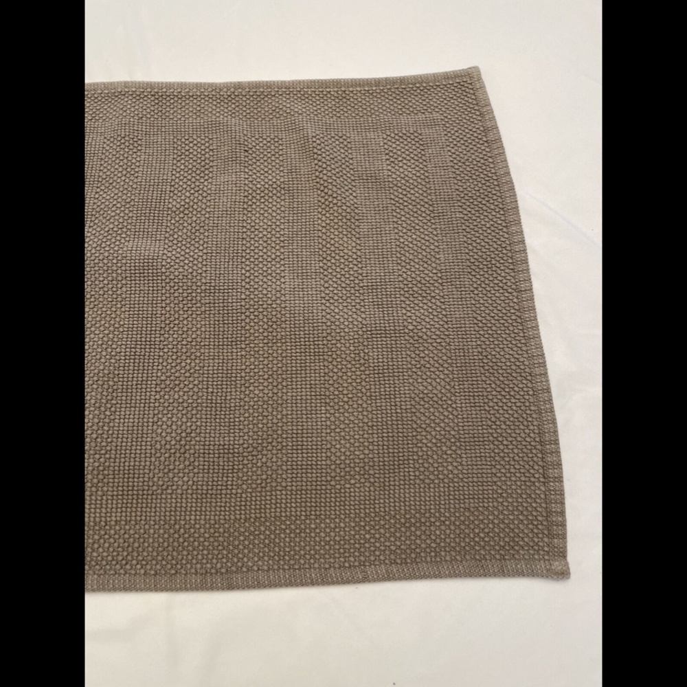NWT Hotel Collection  [SZ 22 x 36 ] Woven Stripe Bath Mat in Pearl Grey‎ - Picture 5 of 12